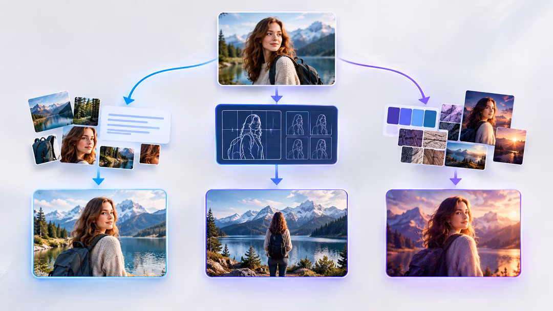 Using reference images in AI generation
